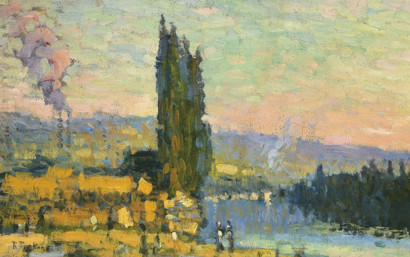 Topole, wzgórza Eauplet - Robert Antoine Pinchon