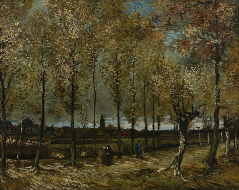 Topole w pobliżu Nuenen - Vincent van Gogh