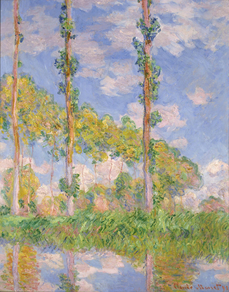 Les Trois Arbres, lato W1305 - Claude Monet