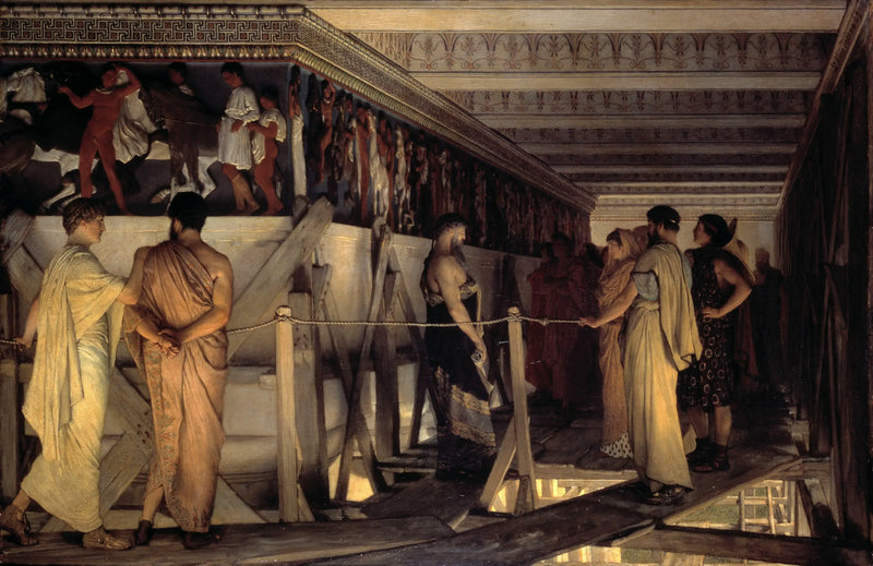 Phidias pokazujący fryz na Partenonie swoim przyjaciołom - Lawrence Alma-Tadema