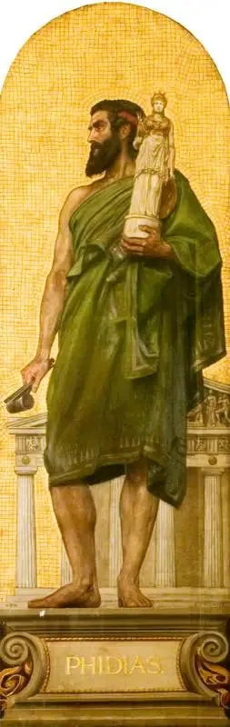 Phidias (około 480 p.n.e. – około 430 p.n.e.) (projekt mozaiki w Muzeum Wiktorii i Alberta) - Edward Poynter