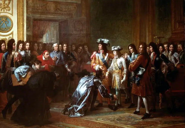 Philippe de France, książę d'Anjou, ogłasza się królem Hiszpanii pod imieniem Filip V, 16 listopada 1700 - François Gérard