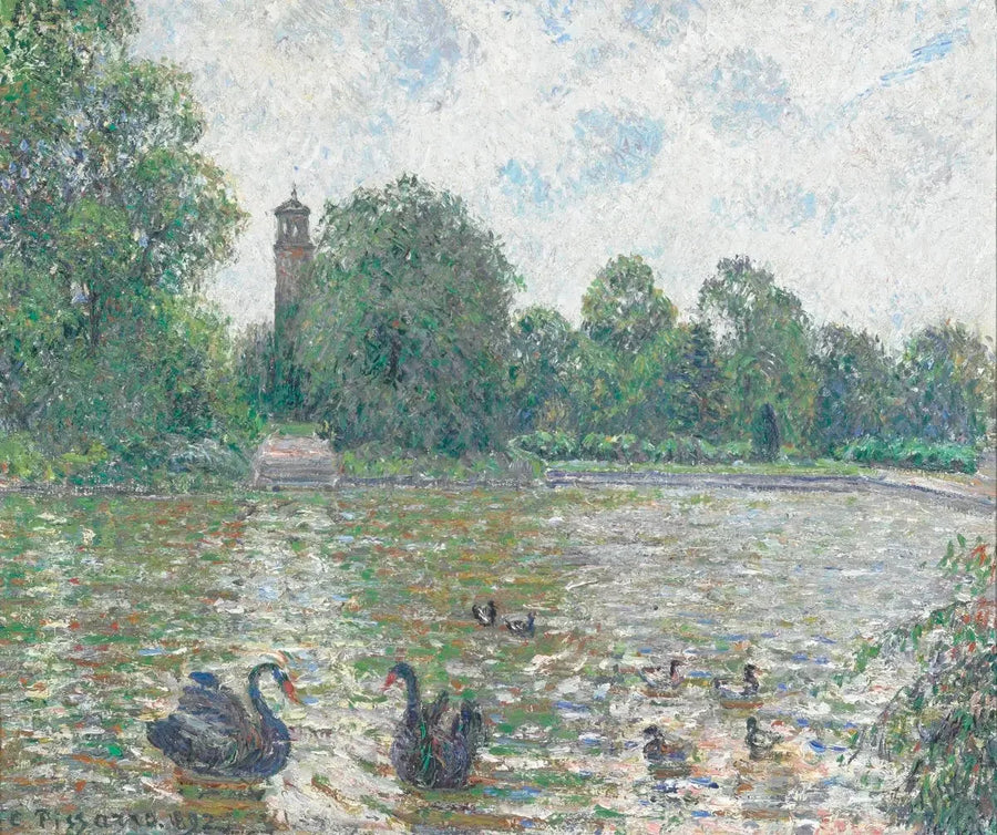 Staw w Kew, Londyn - Camille Pissarro