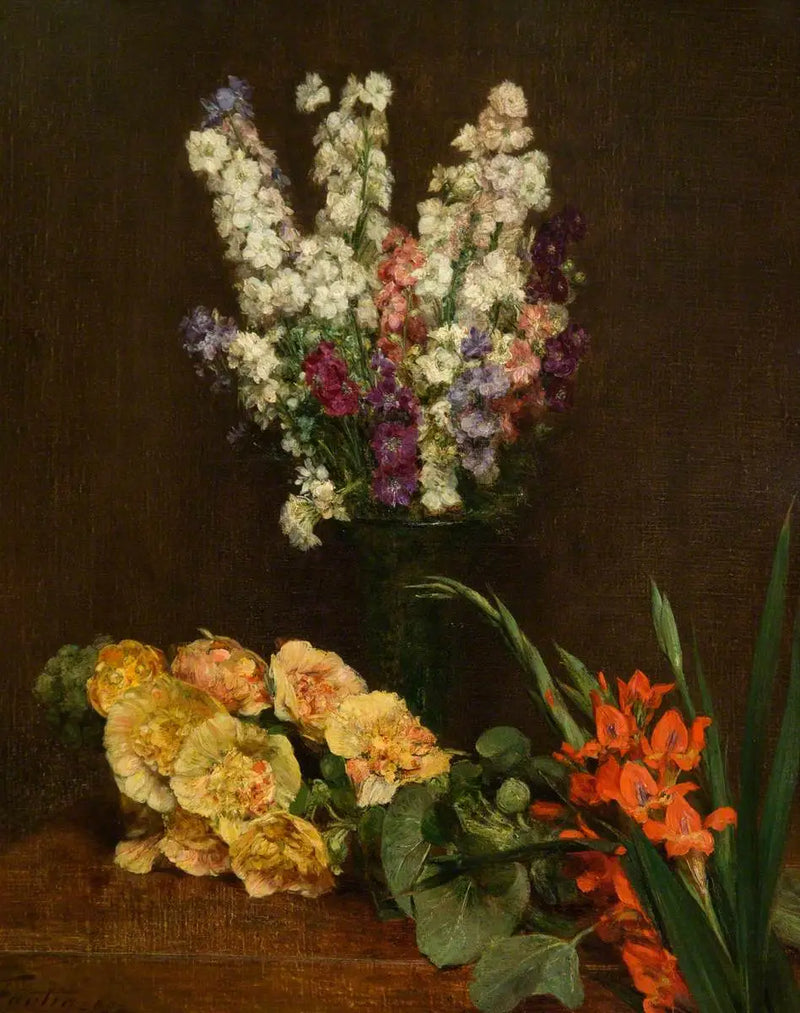 Kwiatowa scena - Henri Fantin-Latour