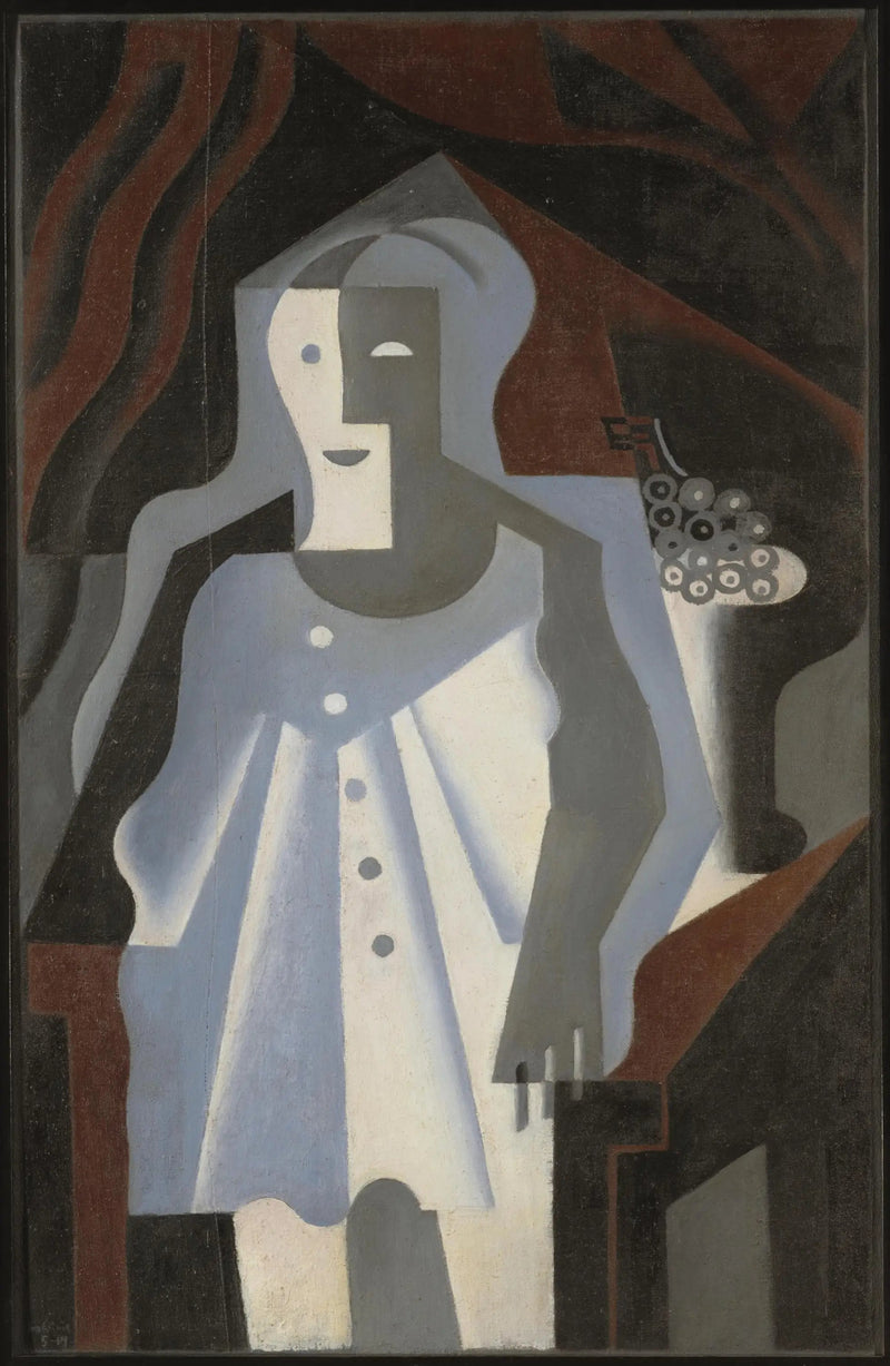 Pierrot z kiścią winogron - Juan Gris