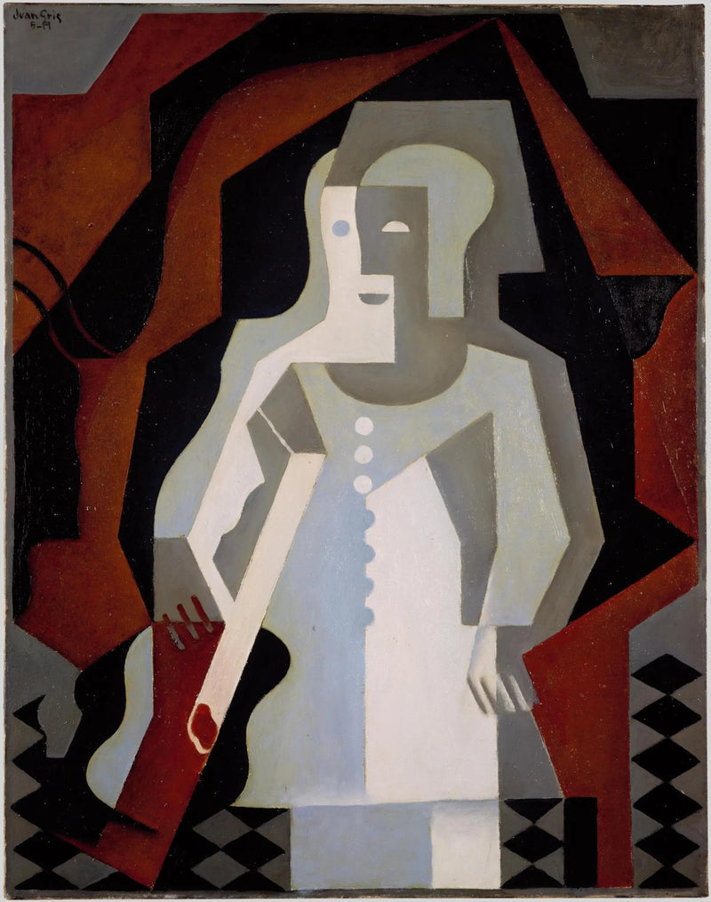 Pierrot na gitarze - Juan Gris