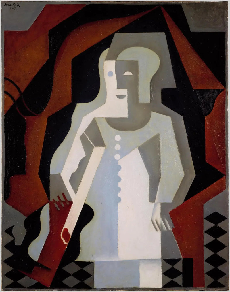 Pierrot na gitarze - Juan Gris