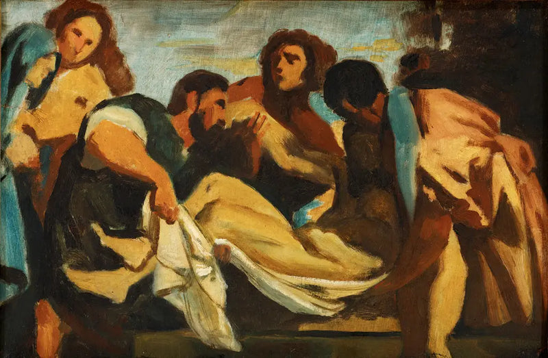 Pietà, według Tycjana - Paul Cézanne