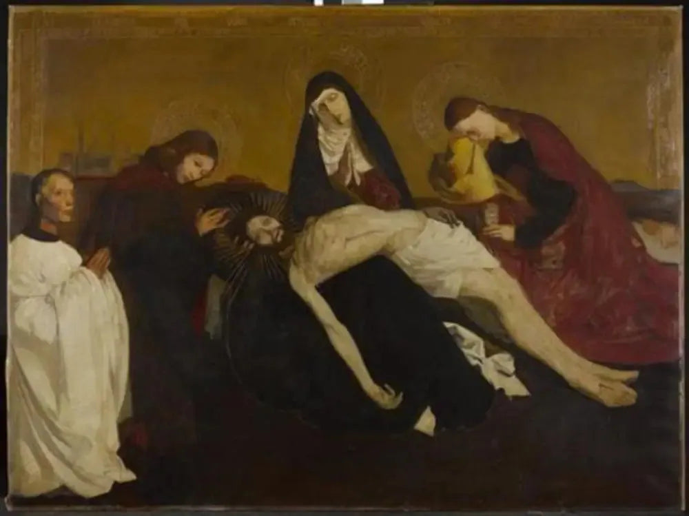 Pietà de Villeneuve-Lés-Avignon - Piet Mondrian image 1 tableau peint à l’huile sur toile