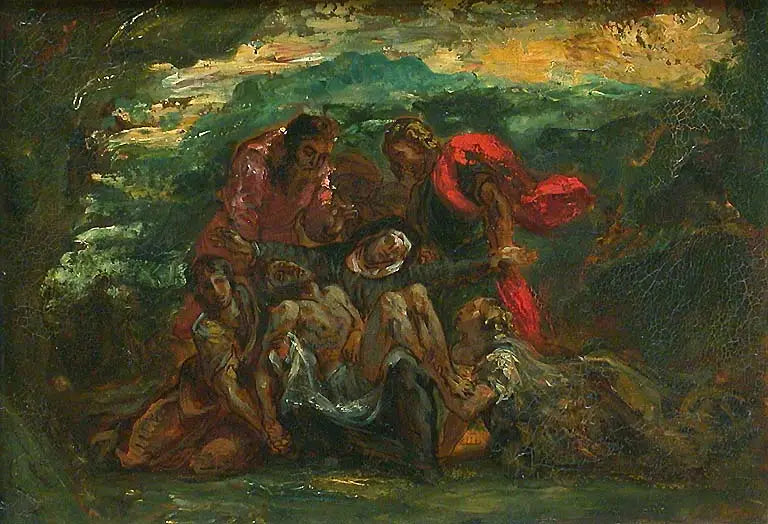 Pietà - Eugène Delacroix