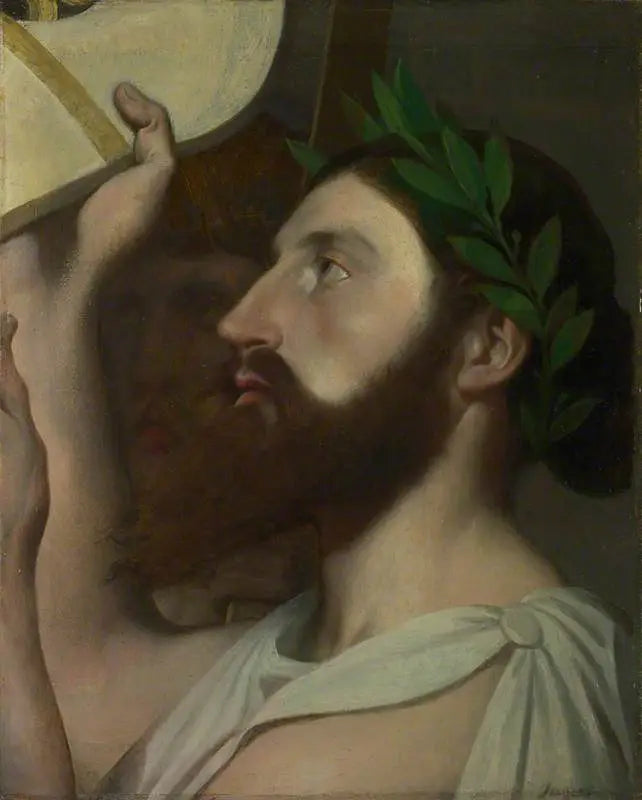 Pindar ofiarowujący swoją lirę Homerowi - Jean-Auguste-Dominique Ingres