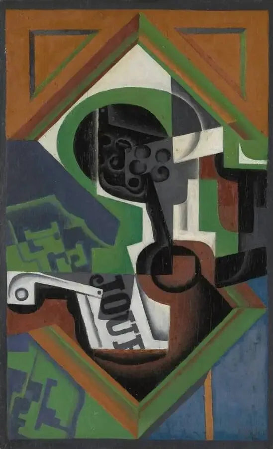 Rura i półmisek z winogronami - Juan Gris
