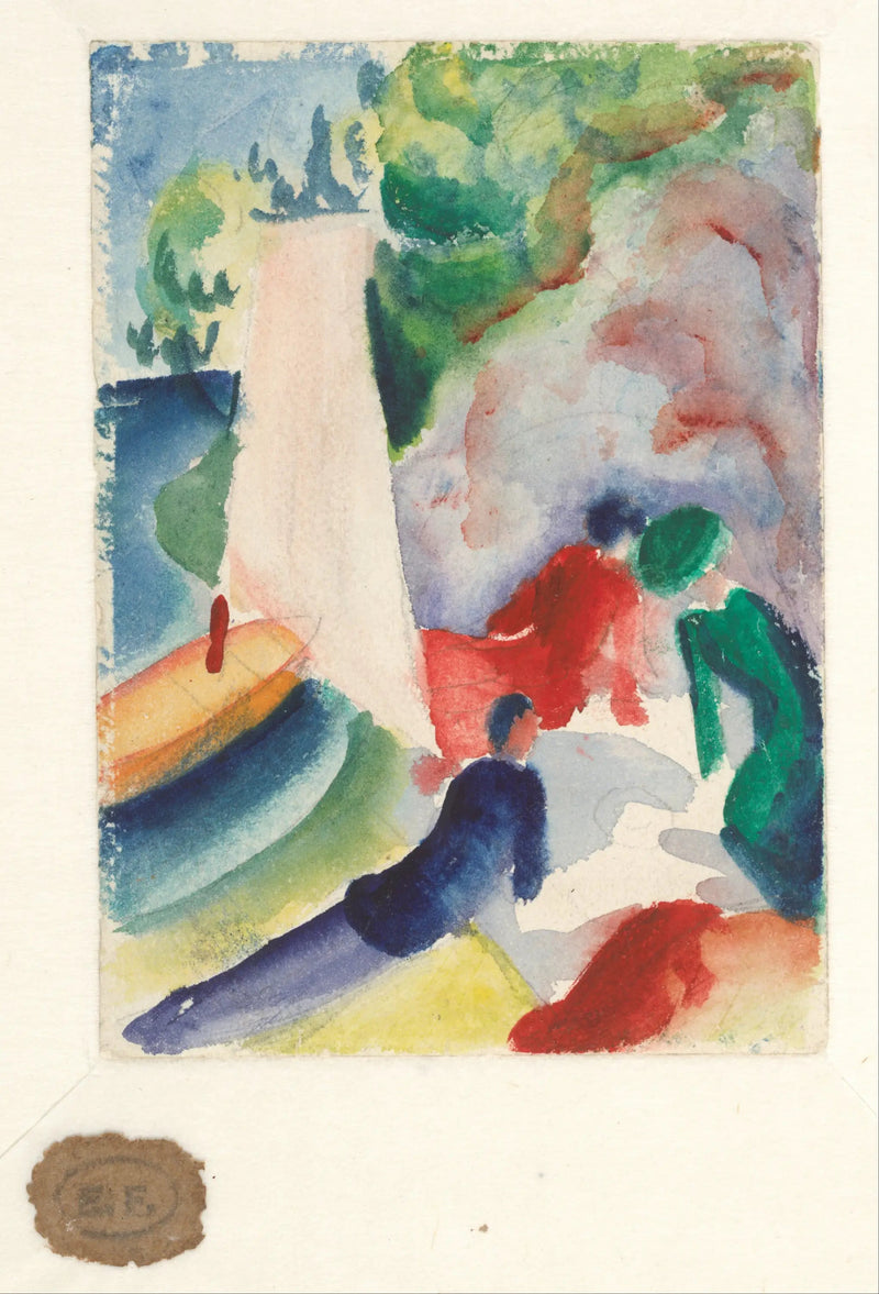 Piknik na plaży - August Macke
