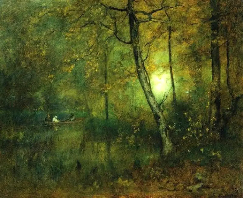 Basen w lesie - George Inness