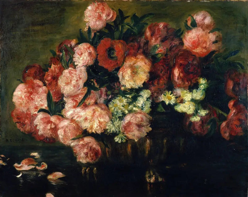 Piwonie w wazonie - Pierre-Auguste Renoir