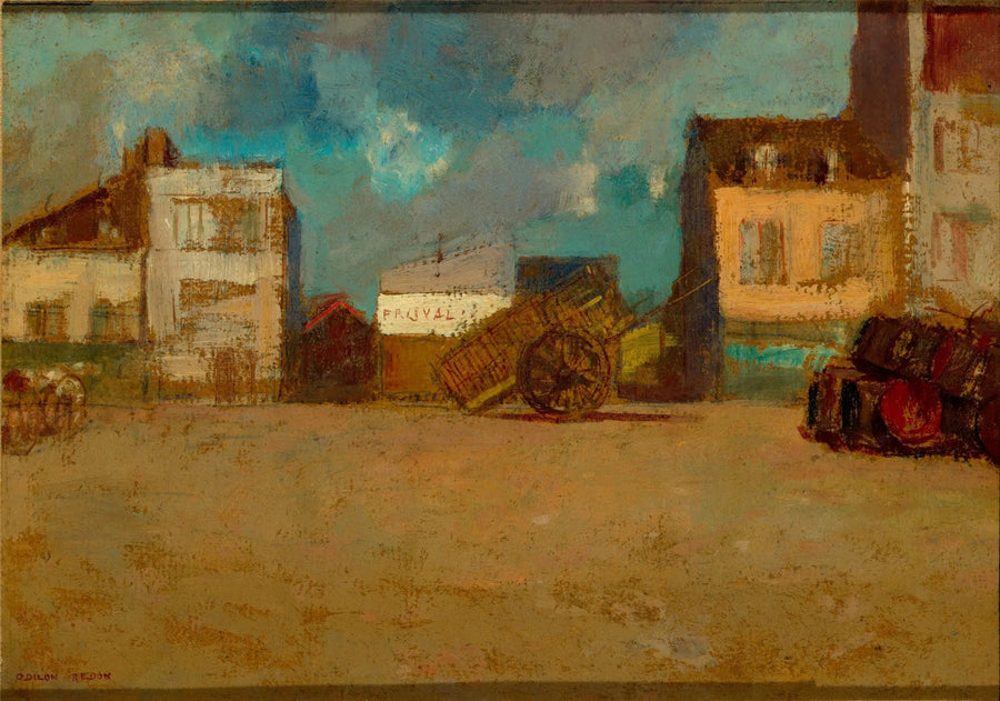 Plac Wioski, Bretania - Odilon Redon