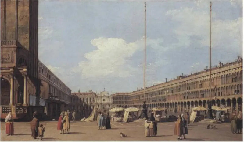 Plac św. Marka, naprzeciwko kościoła San Geminiano - Canaletto