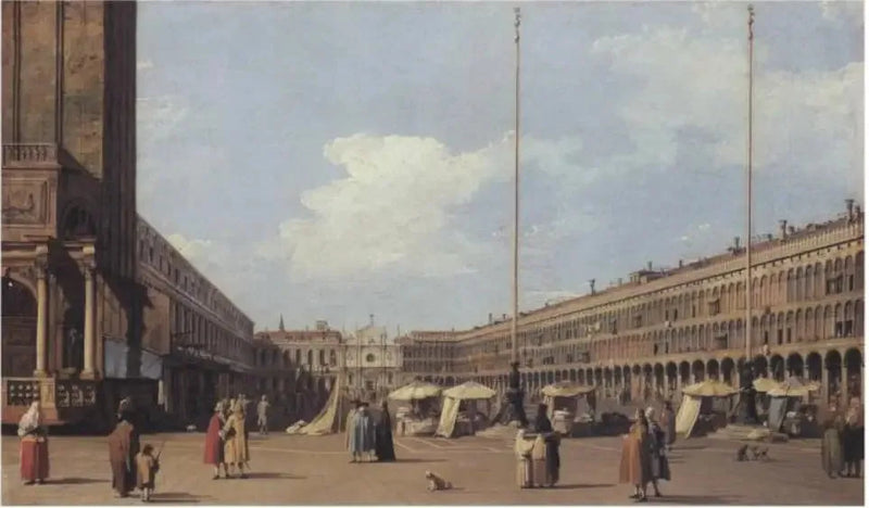Plac św. Marka, naprzeciwko kościoła San Geminiano - Canaletto