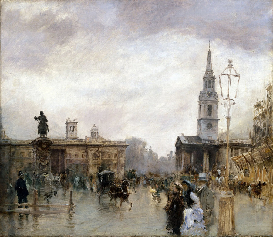 Plac Trafalgar - Giuseppe De Nittis