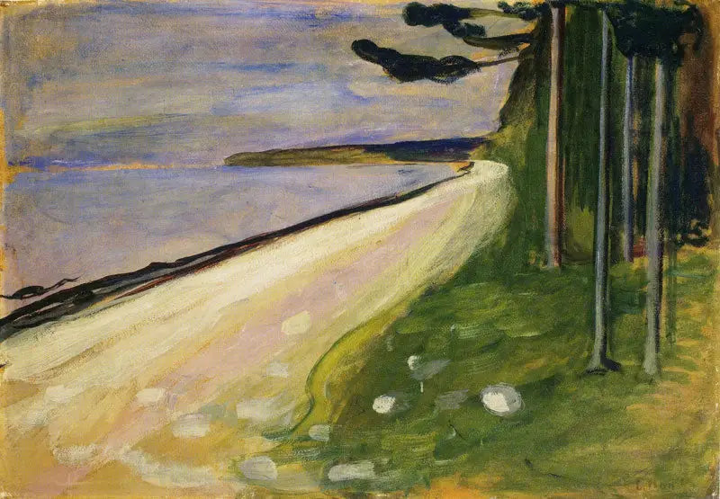Plaża w Åsgårdstrand - Edvard Munch
