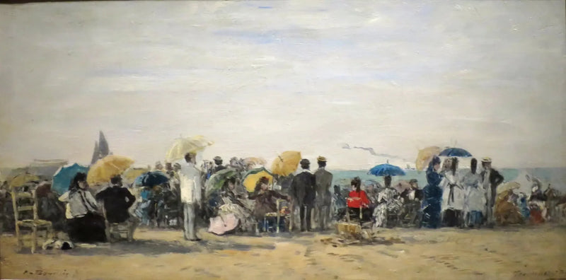 Plaża w Trouville - Eugène Boudin