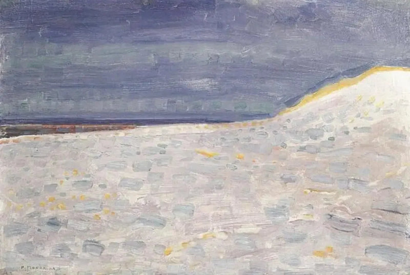 Plaża z molo w Domburgu - Piet Mondrian