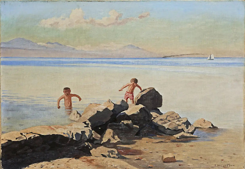Plaża Bellerive w Ouchy - Félix Vallotton