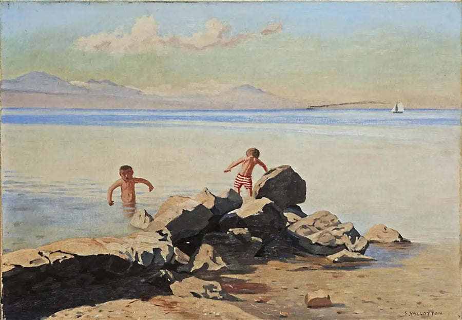 Plaża Bellerive w Ouchy - Félix Vallotton