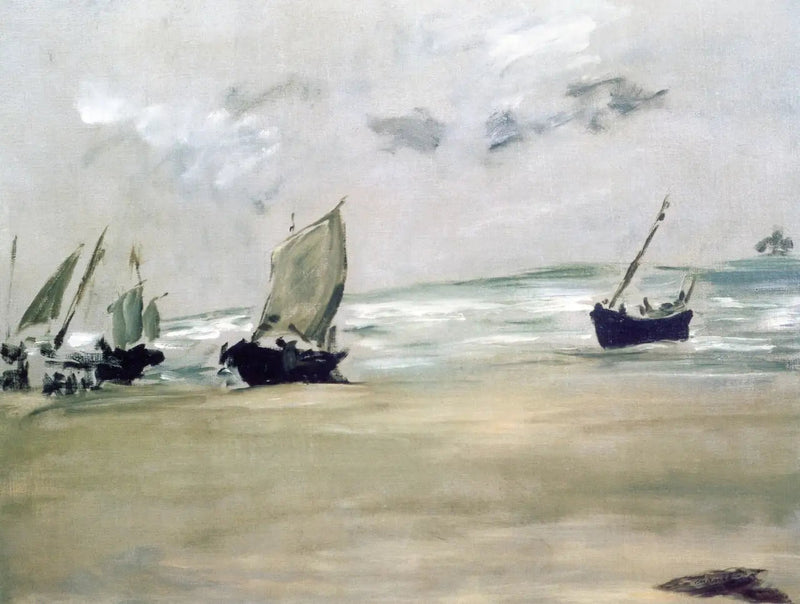 Plaża Berck-sur-mer przy niskiej wodzie - Édouard Manet