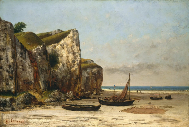 Plaża Normandii - Gustave Courbet