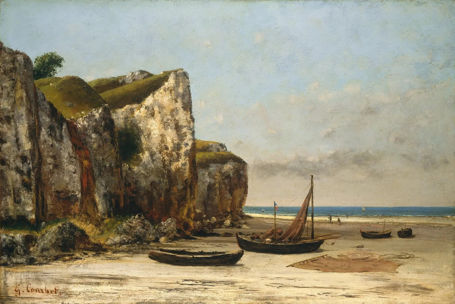 Plaża Normandii - Gustave Courbet