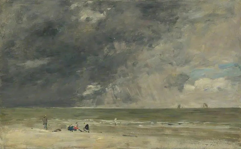 Plaża w Trouville - Eugène Boudin