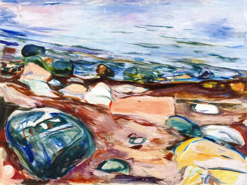 Plaża i Skały - Edvard Munch