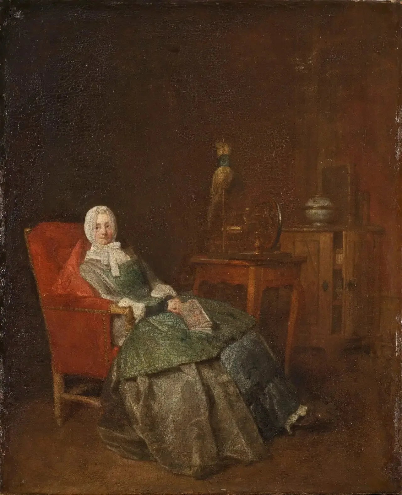 Plaisirs domestiques - Jean Siméon Chardin image 1 copie peinte à la main à l’huile