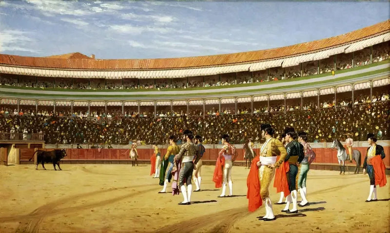 Plaza de toros: wejście byka - Jean-Léon Gérôme
