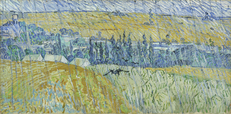 Krajobraz w Auvers w deszczu - Vincent van Gogh