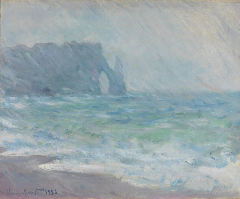 Deszcz w Étretat - Claude Monet