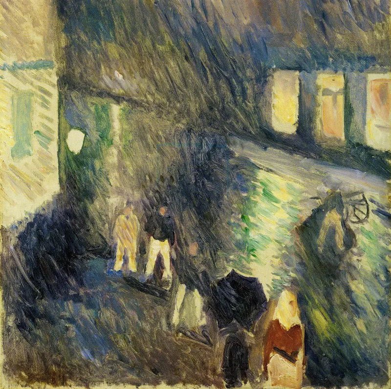 Jesienny deszcz - Edvard Munch