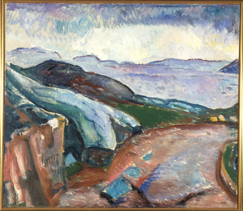Deszcz z boku - Edvard Munch