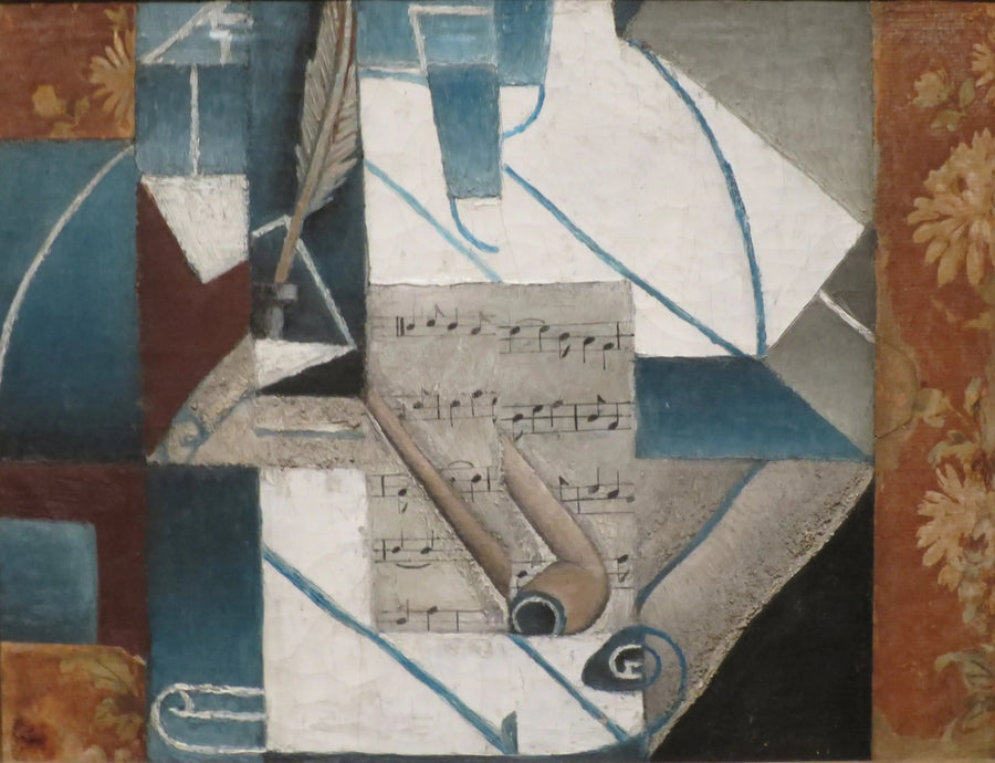 Pióro i fajka - Juan Gris