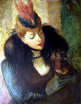 Czerwona pióra - Giovanni Boldini