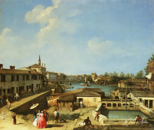 Poches d'air des Dolo - Giovanni Antonio Canal - Reproductions de tableaux et peintures haut de gamme