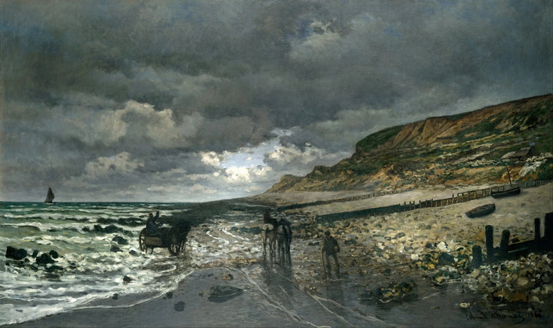 Pointe de la Hève podczas odpływu W52 - Claude Monet