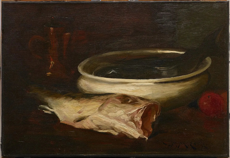 Ryba i martwa natura - William Merritt Chase