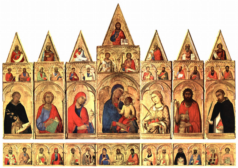 Poliptyk Świętej Katarzyny Aleksandryjskiej - Simone Martini