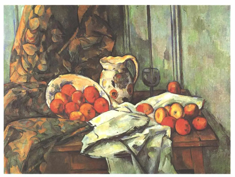 Jabłka i dzban na stole - Paul Cézanne