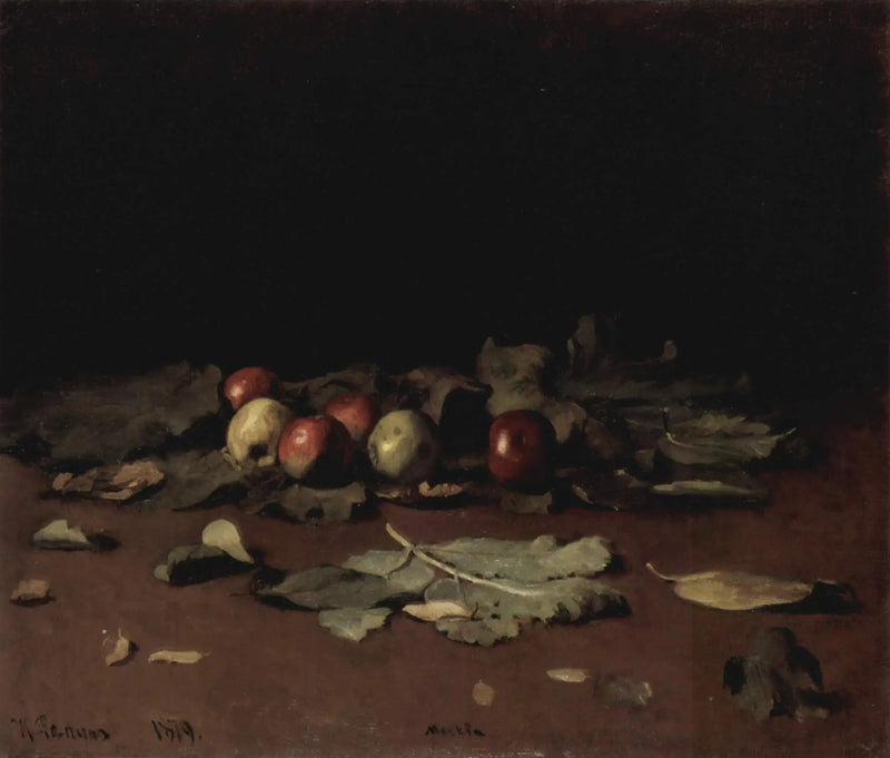Jabłka i liście - Ilya Repin