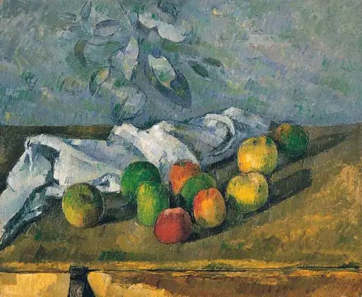 Jabłka i serwetka - Paul Cézanne