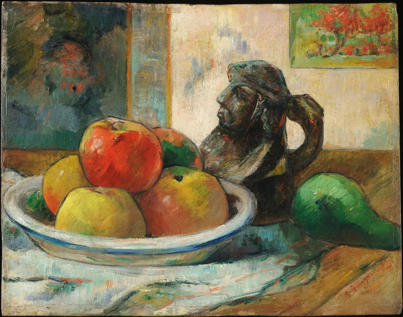 Jabłka, gruszka i ceramika - Paul Gauguin