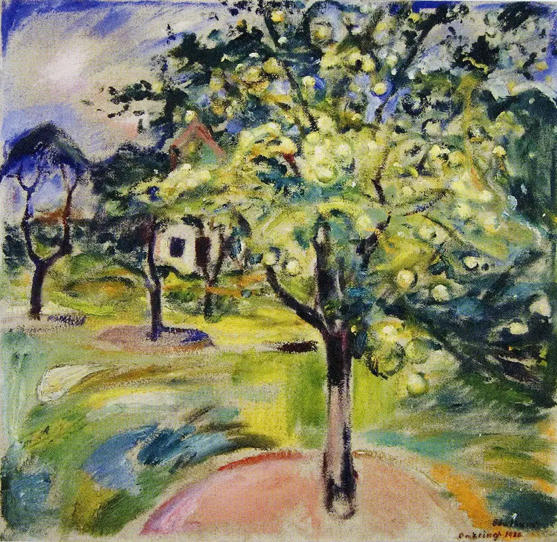 Jabłoń w ogrodzie w Ekely - Edvard Munch